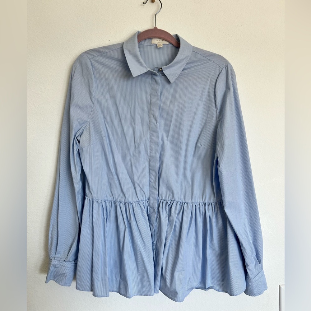 Ted Baker Blue Striped Shirt